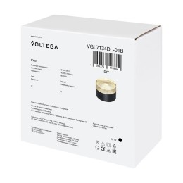 Спот Zoro GX53х1 15Вт IP20 Voltega VGL7134DL-01B