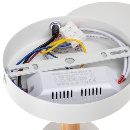 Люстра светодиодная SCANDIA 45Вт 2700К/4200К/6400К 580х160мм 17кв.м ДУ 3 режима диммир. бел./дерево