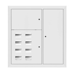 Щит этажный 8кв. RAL9003 (1000х950х160) Basic EKF mb28-v-8-r9003