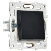 Выключатель 1-кл. SKANDY 10А SK-V01Bl черн. IEK SK-V10-0-10-K02