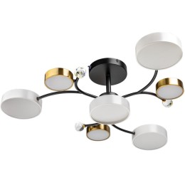 Люстра светодиодная SCANDIA 80Вт 2700К/4200К/6400К 750х210мм 29кв.м ДУ 3 режима диммир. черн./зел./б