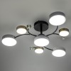 Люстра светодиодная SCANDIA 80Вт 2700К/4200К/6400К 750х210мм 29кв.м ДУ 3 режима диммир. черн./зел./б