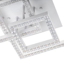 Люстра светодиодная SERENITA 108Вт 405х405х170мм 33кв.м бел потолочная ДУ 3 режима диммир. Ritter 52