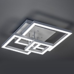 Люстра светодиодная SERENITA 108Вт 405х405х170мм 33кв.м бел потолочная ДУ 3 режима диммир. Ritter 52