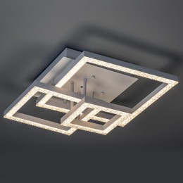 Люстра светодиодная SERENITA 108Вт 405х405х170мм 33кв.м бел потолочная ДУ 3 режима диммир. Ritter 52