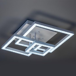 Люстра светодиодная SERENITA 108Вт 405х405х170мм 33кв.м бел потолочная ДУ 3 режима диммир. Ritter 52