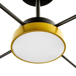 Люстра светодиодная NOTTE 52Вт 2700К/4200К/6400К 750х710х290мм 17кв.м ДУ 3 режима диммир. черн./зел.