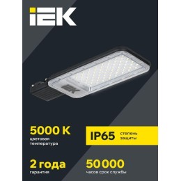 Светильник светодиодный ДКУ 1011-100Ш 5000К IP65 консольный IEK LT-DKU1-1011-100-50-K03