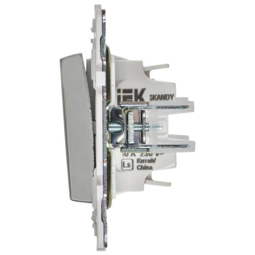 Выключатель 1-кл. SKANDY 10А SK-V01N никель IEK SK-V10-0-10-K50