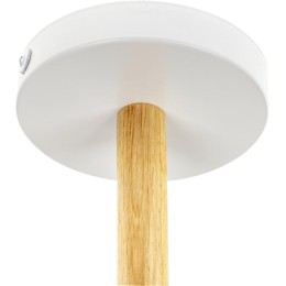 Люстра VOLANTE 6хE27 650х430мм 12кв.м потолочная метал. бел./дерево Ritter 52595 0