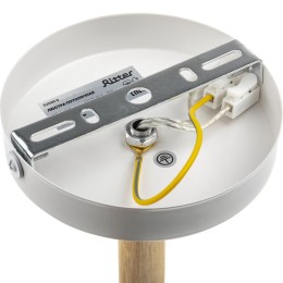 Люстра VOLANTE 6хE27 650х430мм 12кв.м потолочная метал. бел./дерево Ritter 52595 0