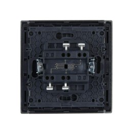 Выключатель перекрестный 1-кл. СП FORTE&PIANO 10А FP512 сталь IEK FP-V13-0-10-1-K46