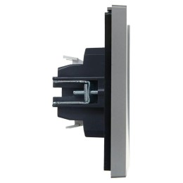 Выключатель перекрестный 1-кл. СП FORTE&PIANO 10А FP512 сталь IEK FP-V13-0-10-1-K46