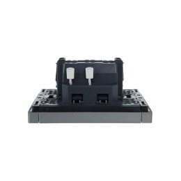 Выключатель перекрестный 1-кл. СП FORTE&PIANO 10А FP512 сталь IEK FP-V13-0-10-1-K46