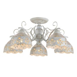 Люстра RAVENNA 5хE27 580х580х265мм потолочная метал. бел. Ritter 52513 4