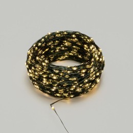 Гирлянда светодиодная "Роса" 100м 1000LED тепл. бел. 7.2Вт 230В IP20 с контроллером провод зел. Neon