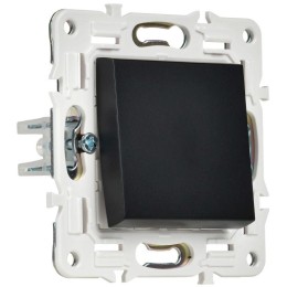 Выключатель кнопочный 1-кл. SKANDY 10А SK-V14Bl черн. IEK SK-V17-0-10-K02