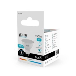 Лампа светодиодная Elementary 7Вт MR16 софит 4100К нейтр. бел. GU5.3 550лм 12В GAUSS 11527