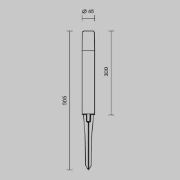 Светильник Talpa 3Вт 3000К IP65 ландшафтный Maytoni O416FL-L3B3K1