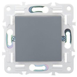 Выключатель кнопочный 1-кл. SKANDY 10А SK-V14Gr сер. IEK SK-V17-0-10-K03