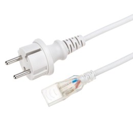 Набор установочный для двухсторон. гибкого неона 8х16мм (шнур питания каучук с диодным мостом и вилк