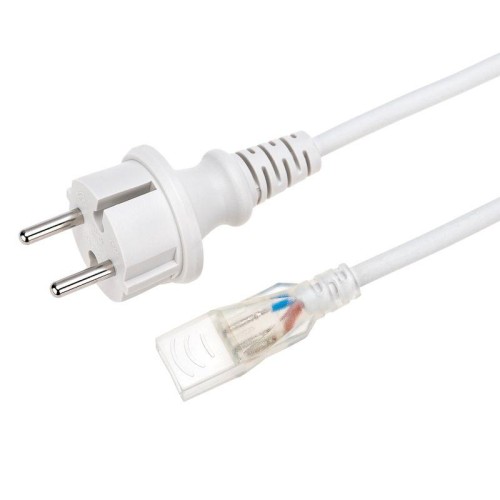 Набор установочный для двухсторон. гибкого неона 8х16мм (шнур питания каучук с диодным мостом и вилк