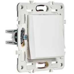 Выключатель кнопочный 1-кл. SKANDY 10А SK-V14W арктич. бел. IEK SK-V17-0-10-K01