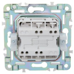 Выключатель перекрестный 1-кл. SKANDY 10А SK-V03Bl черн. IEK SK-V13-0-10-K02