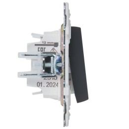 Выключатель перекрестный 1-кл. SKANDY 10А SK-V03G графит IEK SK-V13-0-10-K53