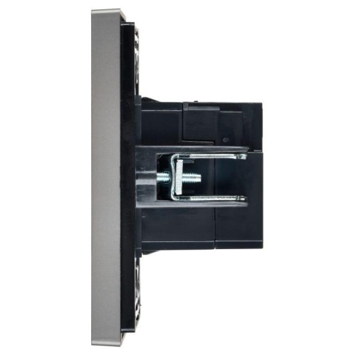 Розетка USB A+C 3.1А FORTE&PIANO FP550 сталь IEK FP-U22-D31-K46