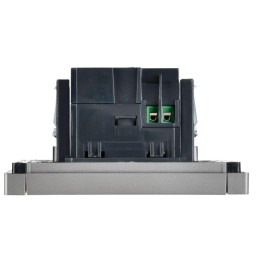 Розетка USB A+C 3.1А FORTE&PIANO FP550 сталь IEK FP-U22-D31-K46