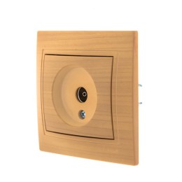 Розетка телевизионная оконечная TV Mira ясень LEZARD 701-4747-130