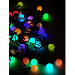Гирлянда "Шарики" OLDBL070-RGB-E 100LED RGB 15м IP44 соединяемая SHLights 4690601042040