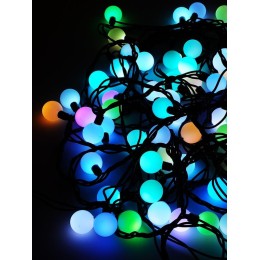Гирлянда "Шарики" OLDBL070-RGB-E 100LED RGB 15м IP44 соединяемая SHLights 4690601042040
