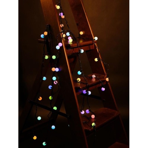 Гирлянда "Шарики" OLDBL070-RGB-E 100LED RGB 15м IP44 соединяемая SHLights 4690601042040