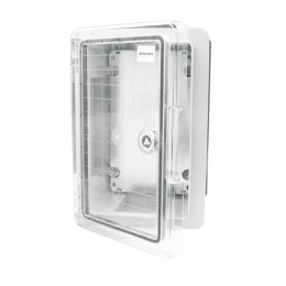 Корпус пластиковый ЩМПп 300х200х130 ABS УХЛ1 IP65 с прозр. дверцей и монтажной панелью Rexant 11-041