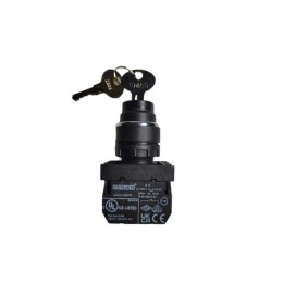 Кнопка с ключом 2-0-1 ключ вынимается в положении 0 (1НО+1НЗ) EMAS B102AA30