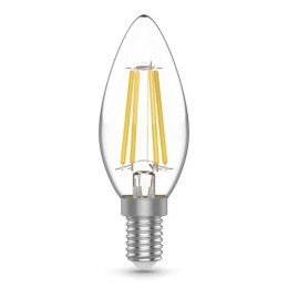 Лампа светодиодная филаментная Basic Filament 4Вт Свеча 4000К E14 480лм GAUSS 50312242