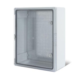 Корпус пластиковый ЩМПп 350х250х150 ABS УХЛ1 IP65 с прозр. дверцей и монтажной панелью Rexant 11-041