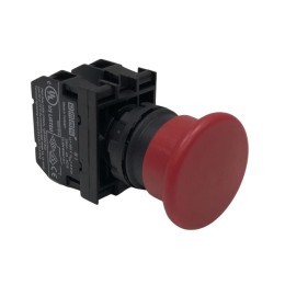 Кнопка "Грибок" 1НО+1НЗ без фиксации красн. EMAS B102MK