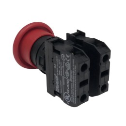 Кнопка "Грибок" 1НО+1НЗ без фиксации красн. EMAS B102MK