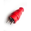 Вилка прямая 16А IP44 красн. КОСМОС VKsm-Z-IP(R)16A