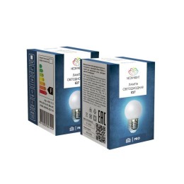 Лампа светодиодная 1Вт шар d45 5LED бел. E27 Neon-Night 405-115