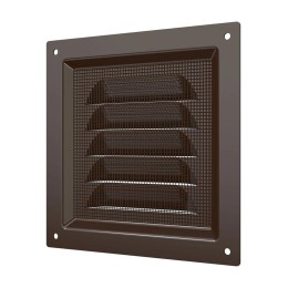 Решетка вентиляционная вытяжная стальная с покрытием полимерной эмалью 125х125мм ERA 1212МЭ кор