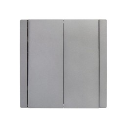 Выключатель 2-кл. СП FORTE&PIANO 10А FP505 сталь IEK FP-V20-0-10-1-K46