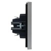 Выключатель 2-кл. СП FORTE&PIANO 10А FP505 сталь IEK FP-V20-0-10-1-K46