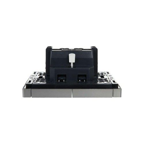 Выключатель 2-кл. СП FORTE&PIANO 10А FP505 сталь IEK FP-V20-0-10-1-K46