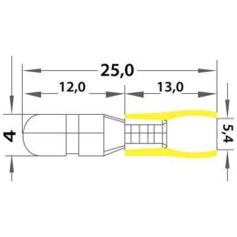 Разъем штекерный изол. (VM 5.5-156) REXANT 08-0531