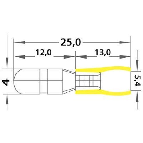 Разъем штекерный изол. (VM 5.5-156) REXANT 08-0531