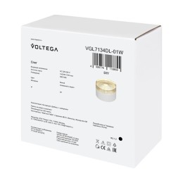 Спот Zoro GX53х1 15Вт IP20 Voltega VGL7134DL-01W